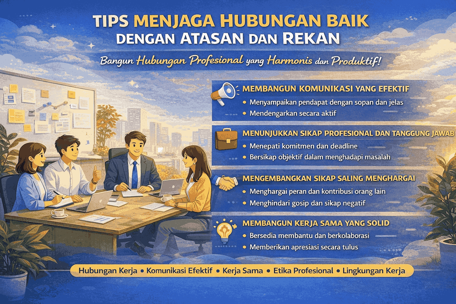 Tips Menjaga Hubungan Baik Dengan Atasan Dan Rekan