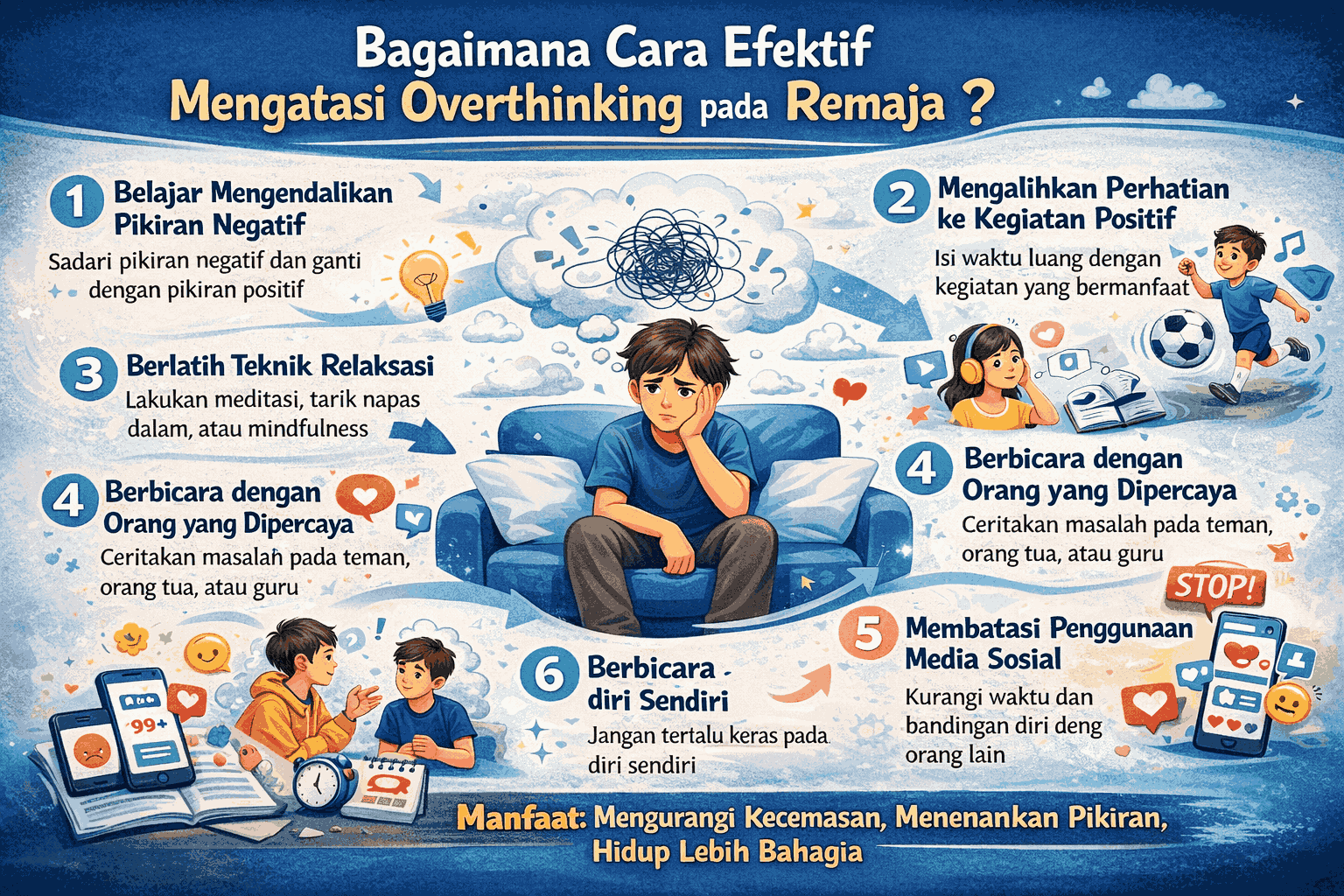 Bagaimana Cara Efektif Mengatasi Overthinking pada Remaja?