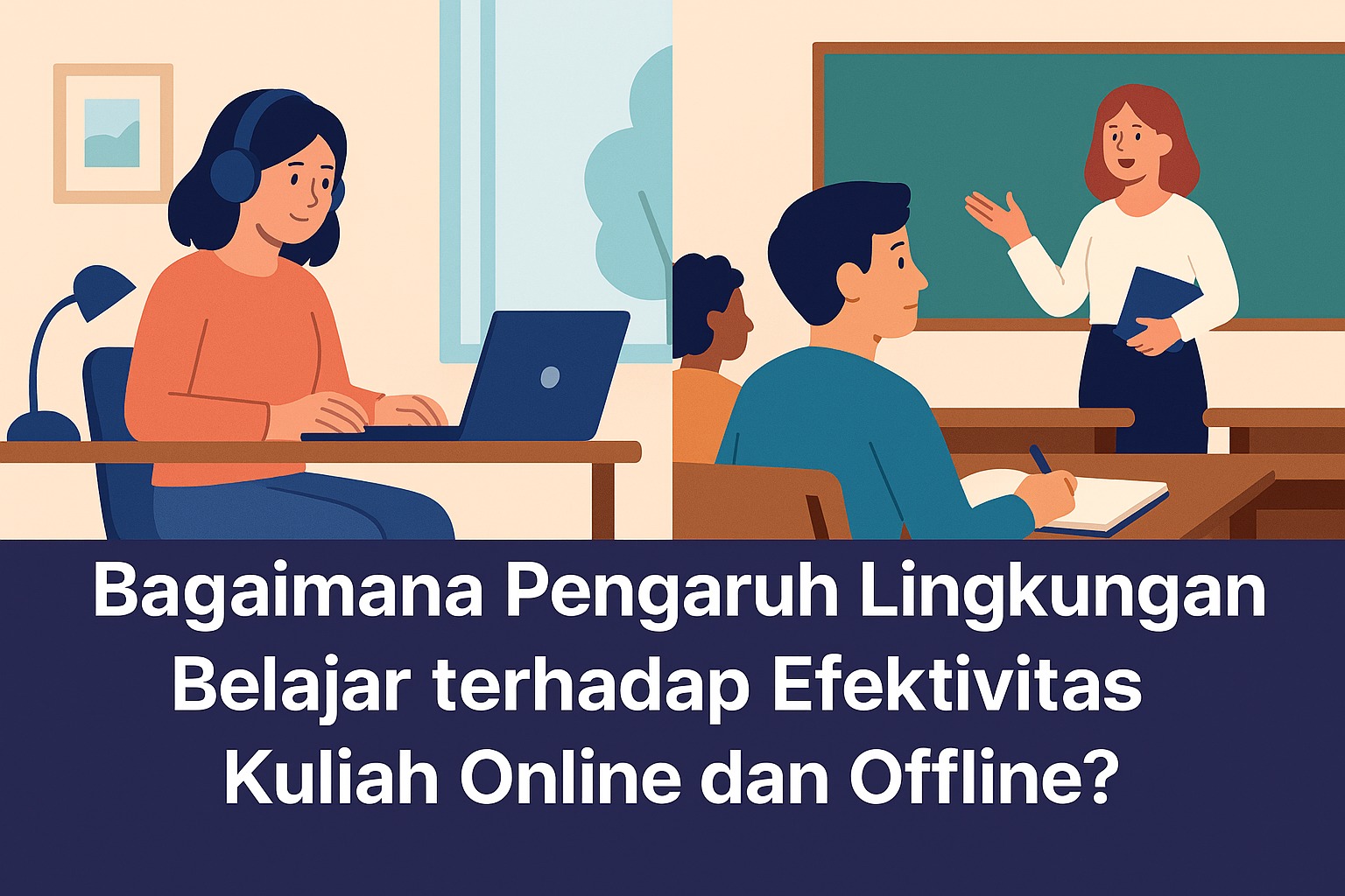 Bagaimana Pengaruh Lingkungan Belajar terhadap Efektivitas Kuliah Online dan Offline?