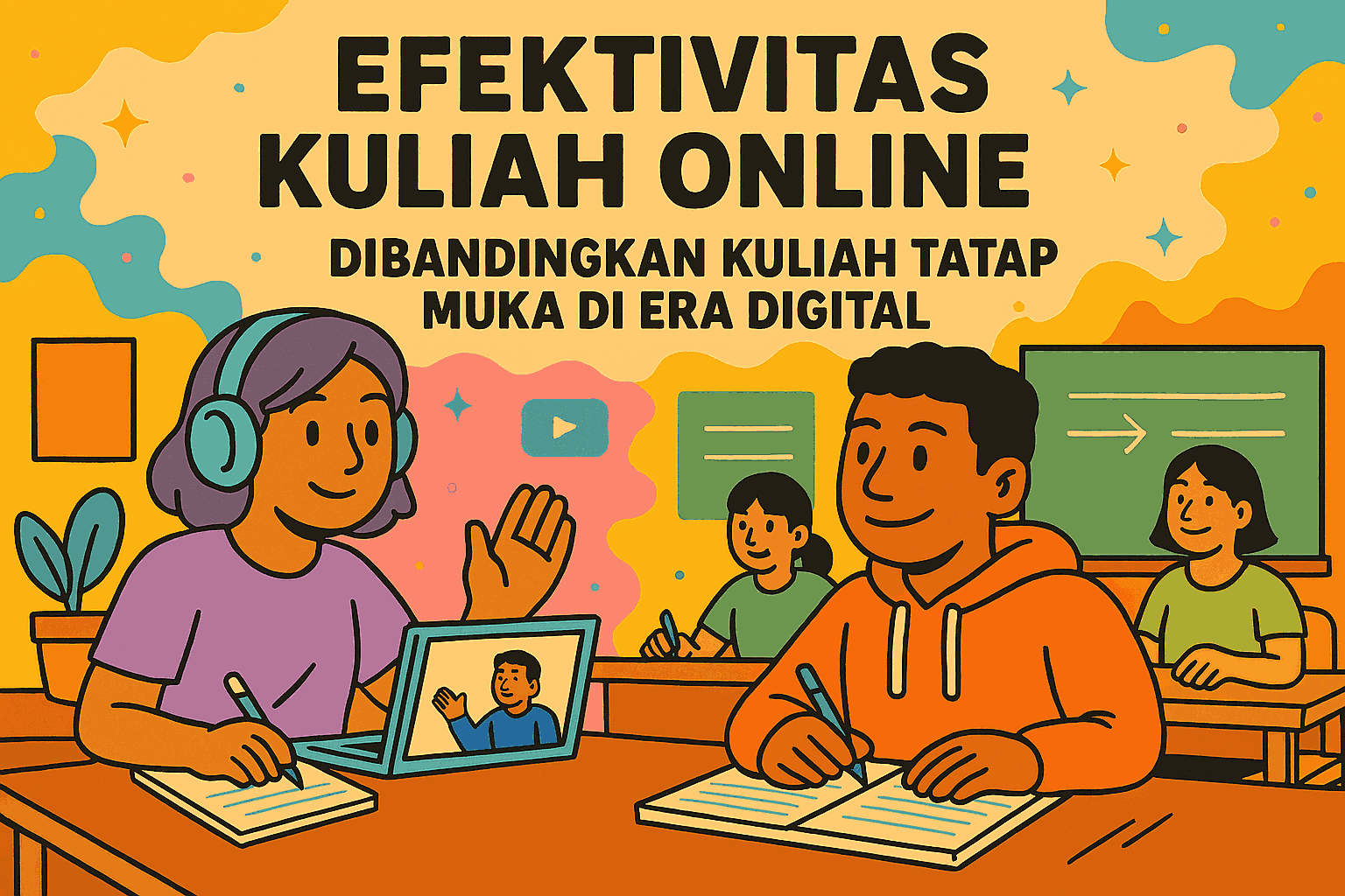 Efektivitas Kuliah Online Dibandingkan Kuliah Tatap Muka di Era Digital