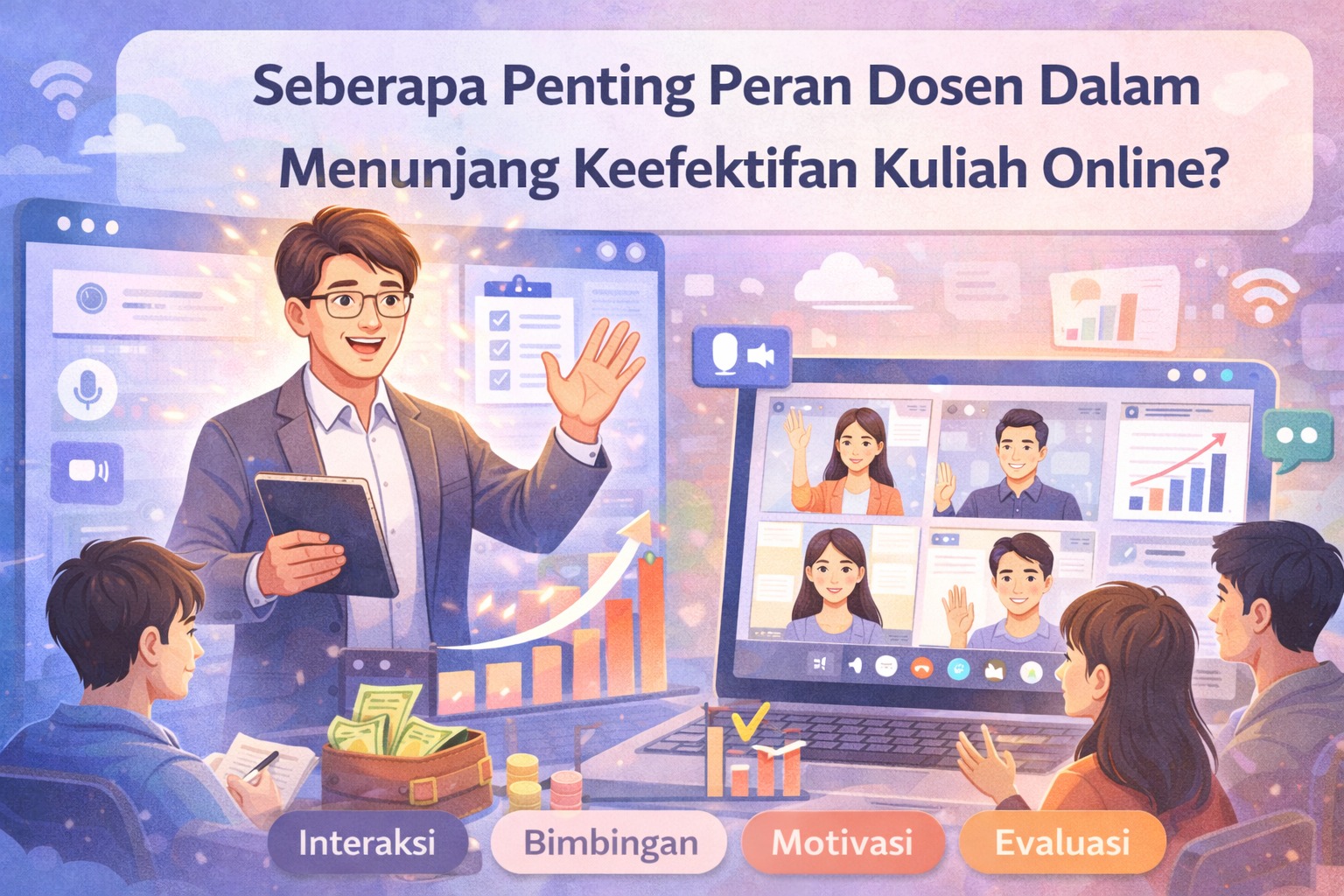 Seberapa Penting Peran Dosen Dalam Menunjang Keefektifan Kuliah Online?