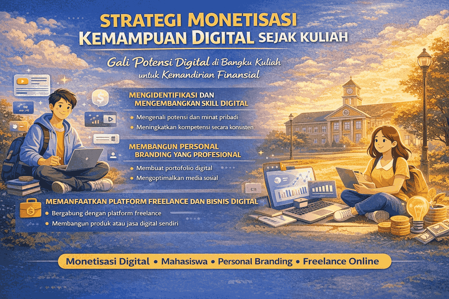 Strategi Monetisasi Kemampuan Digital Sejak Kuliah