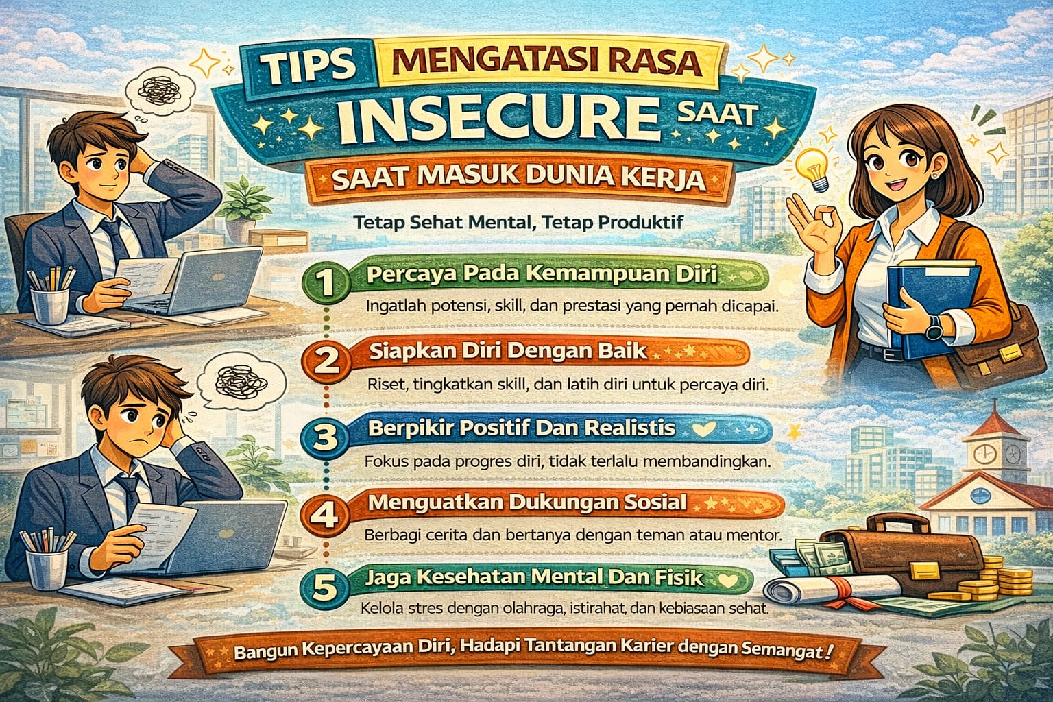 Tips Mengatasi Rasa Insecure Saat Masuk Dunia Kerja