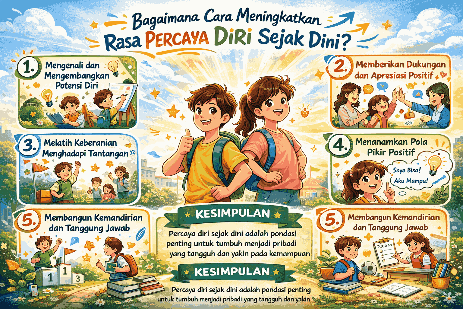 Bagaimana Cara Meningkatkan Rasa Percaya Diri Sejak Dini?