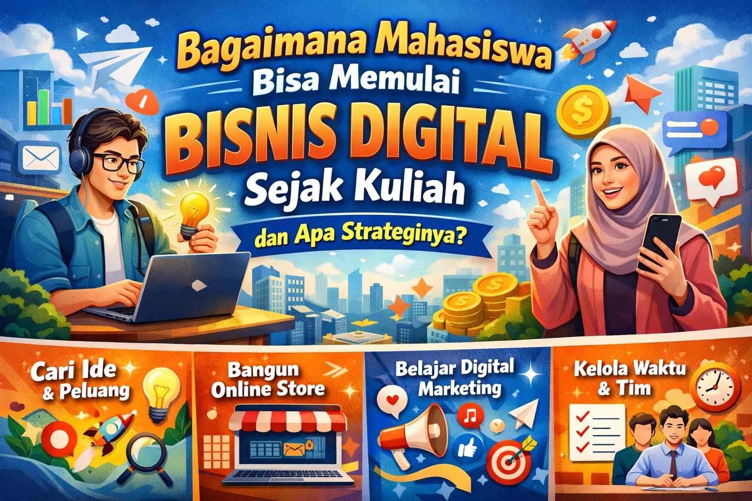 Bagaimana Mahasiswa Bisa Memulai Bisnis Digital Sejak Kuliah dan Apa Strateginya?