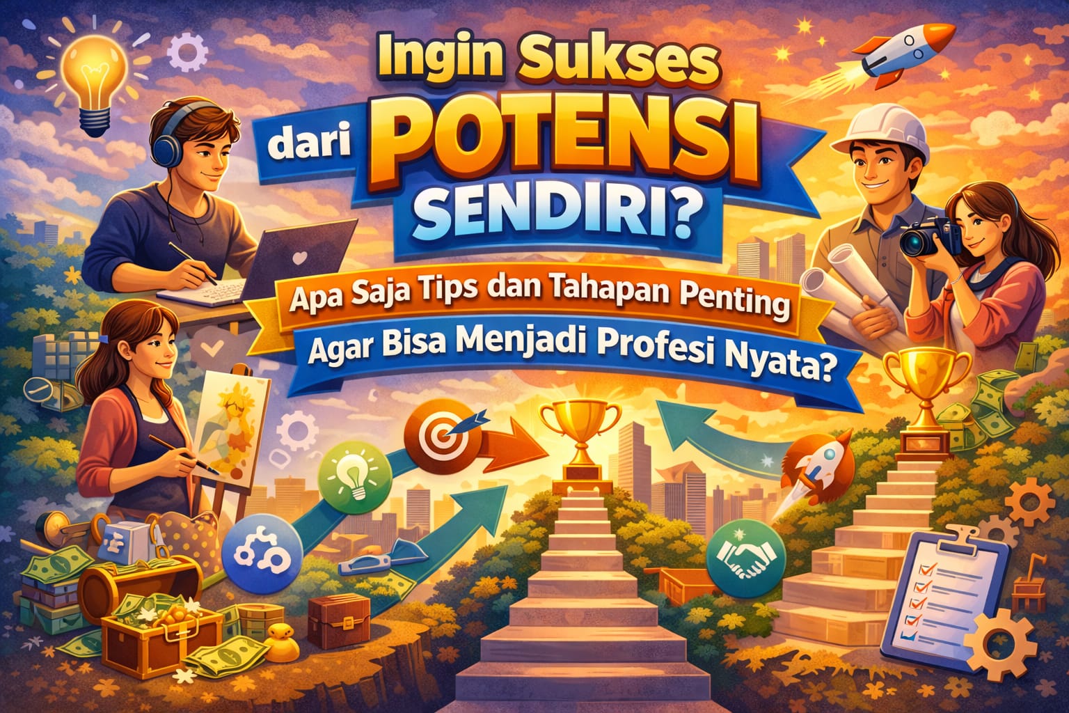 Ingin Sukses dari Potensi Sendiri? Apa Saja Tips dan Tahapan Penting Agar Bisa Menjadi Profesi Nyata?