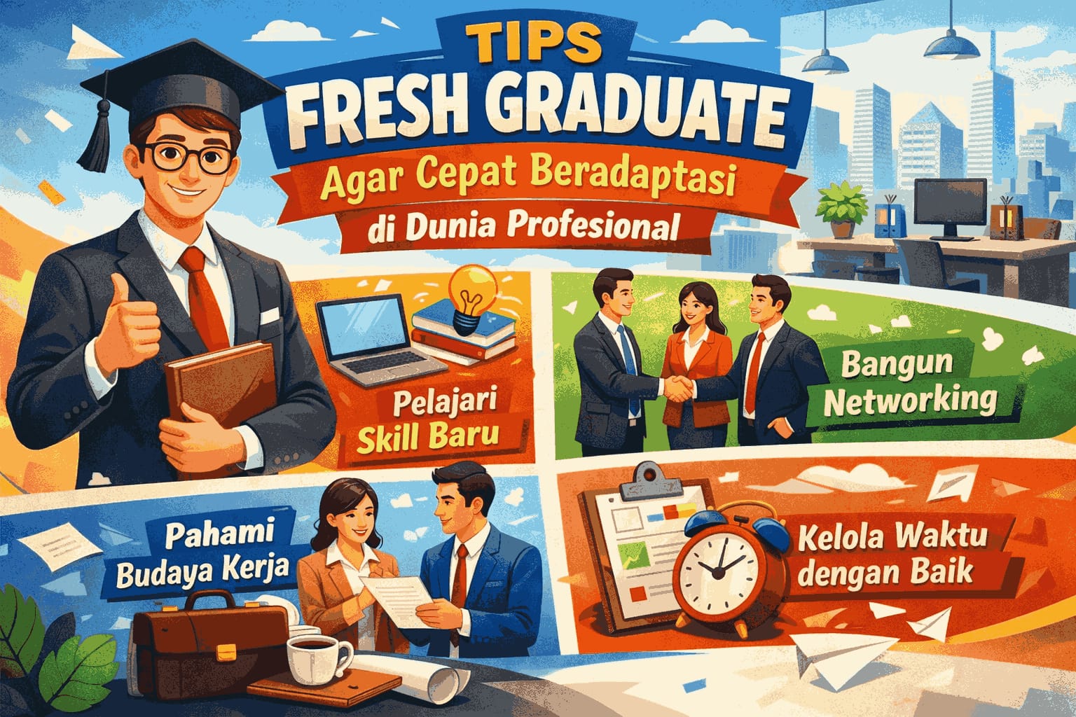 Tips Fresh Graduate agar Cepat Beradaptasi di Dunia Profesional