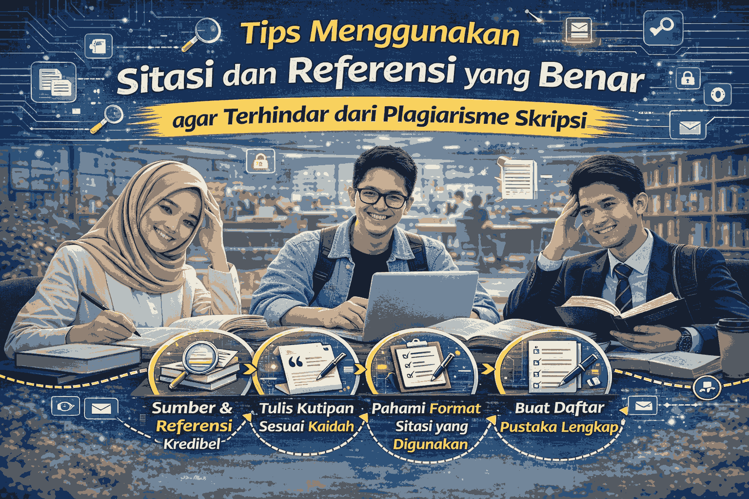 Tips Menggunakan Sitasi dan Referensi yang Benar agar Terhindar dari Plagiarisme Skripsi