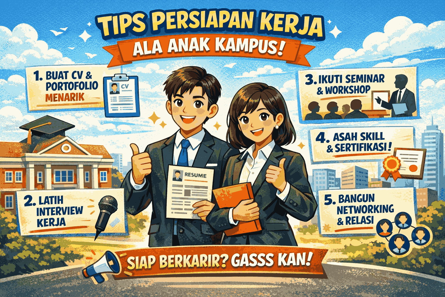 Apa Tips Persiapan Kerja Ala Anak Kampus?
