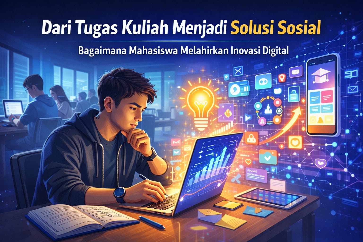 Dari Tugas Kuliah Menjadi Solusi Sosial Bagaimana Mahasiswa Melahirkan Inovasi Digital