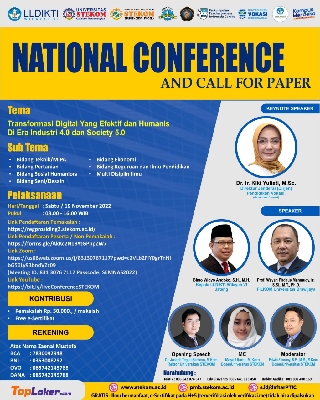 SEMINAR DAN Call For Papers Tahun 2022