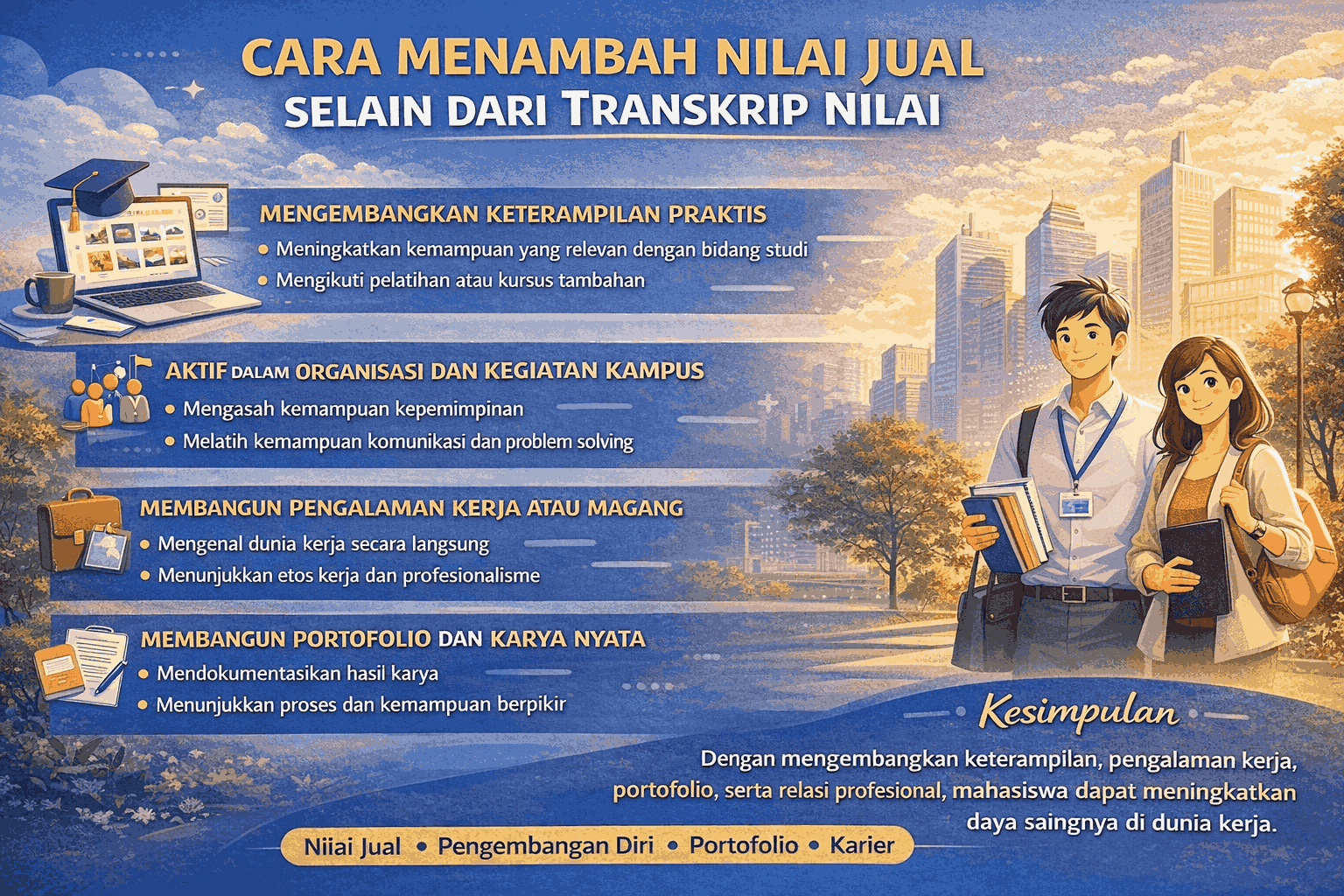 Cara Menambah Nilai Jual Selain Dari Transkrip Nilai