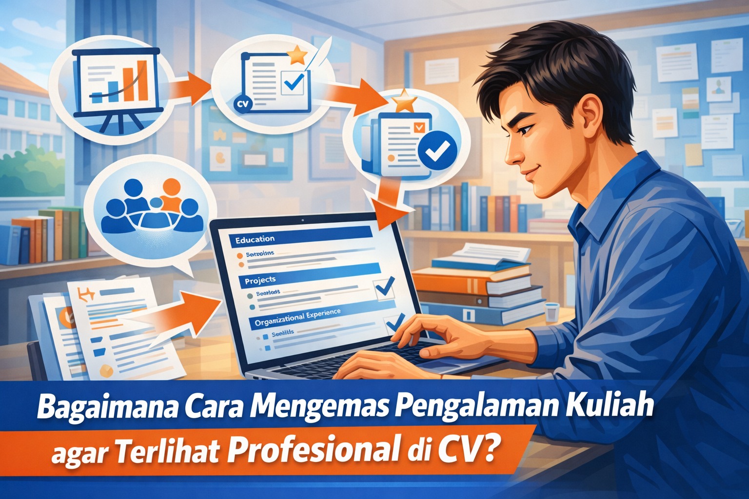 Bagaimana Cara Mengemas Pengalaman Kuliah agar Terlihat Profesional di CV?