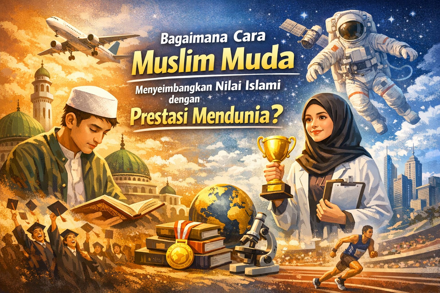 Bagaimana Cara Muslim Muda Menyeimbangkan Nilai Islami dengan Prestasi Mendunia?