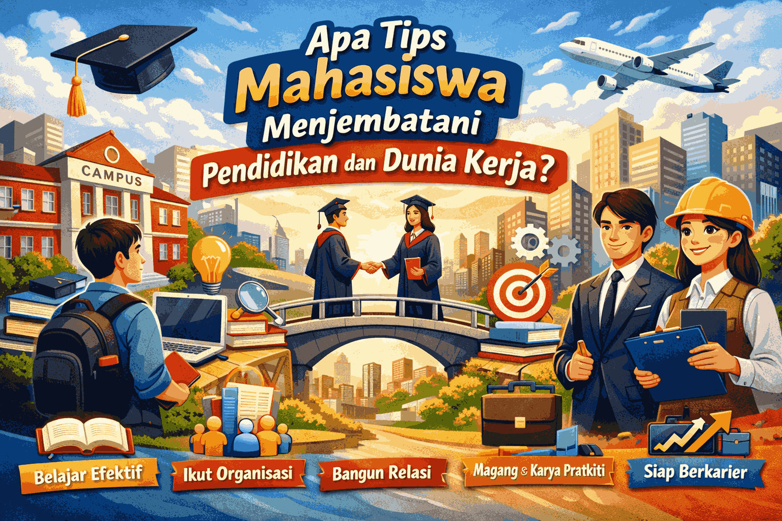 Apa Tips Mahasiswa Menjembatani Pendidikan dan Dunia Kerja?