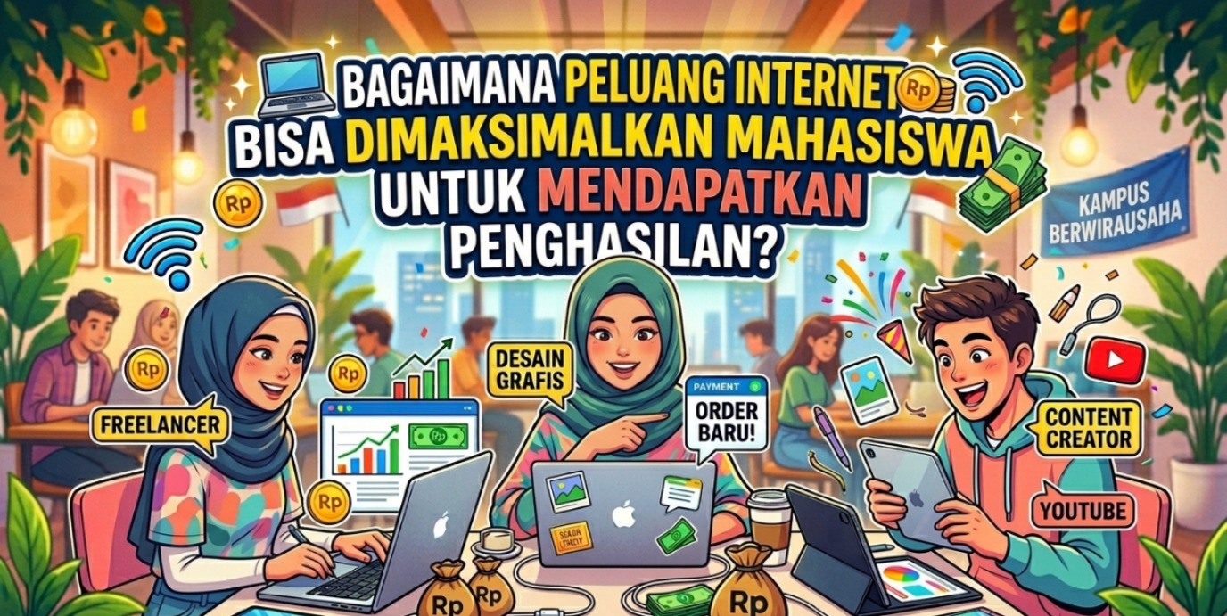 Bagaimana Peluang Internet Bisa Dimaksimalkan Mahasiswa untuk Mendapatkan Penghasilan?