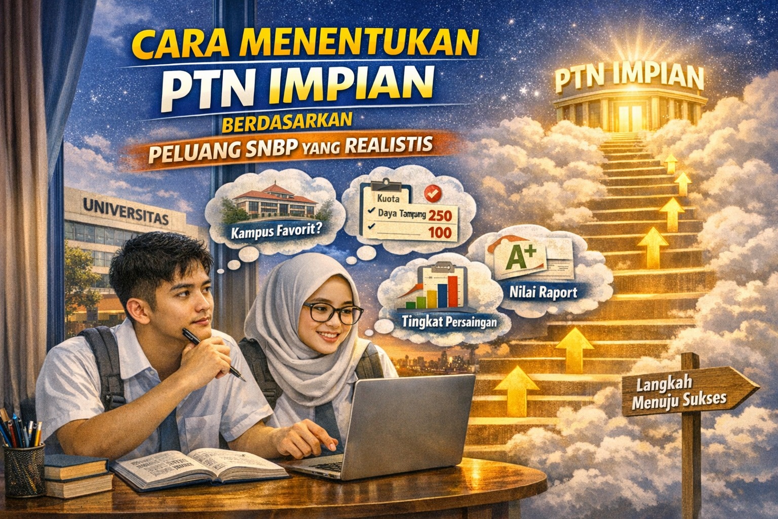 Cara Menentukan PTN Impian Berdasarkan Peluang SNBP yang Realistis