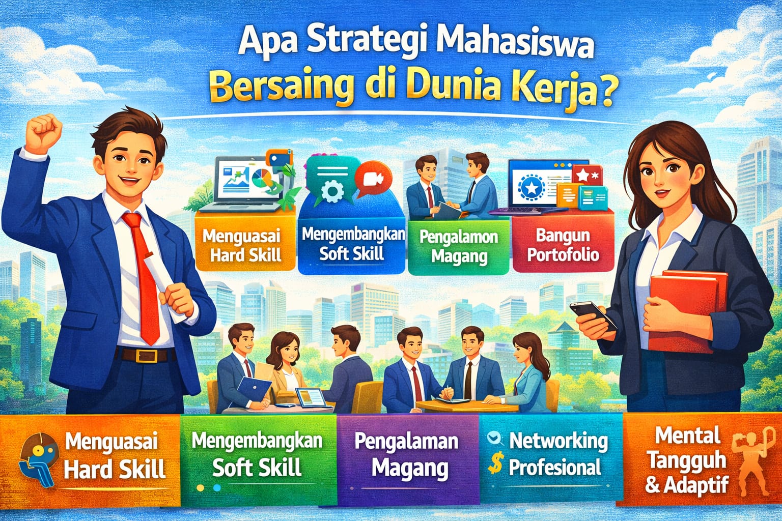 Apa Strategi Mahasiswa Bersaing di Dunia Kerja?