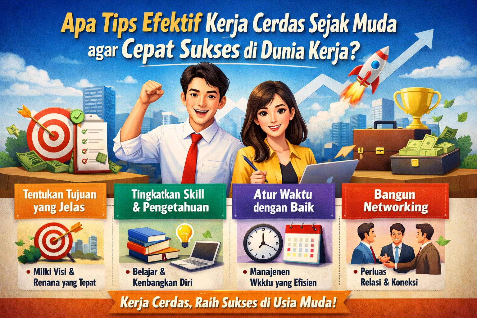 Apa Tips Efektif Kerja Cerdas Sejak Muda agar Cepat Sukses di Dunia Kerja?