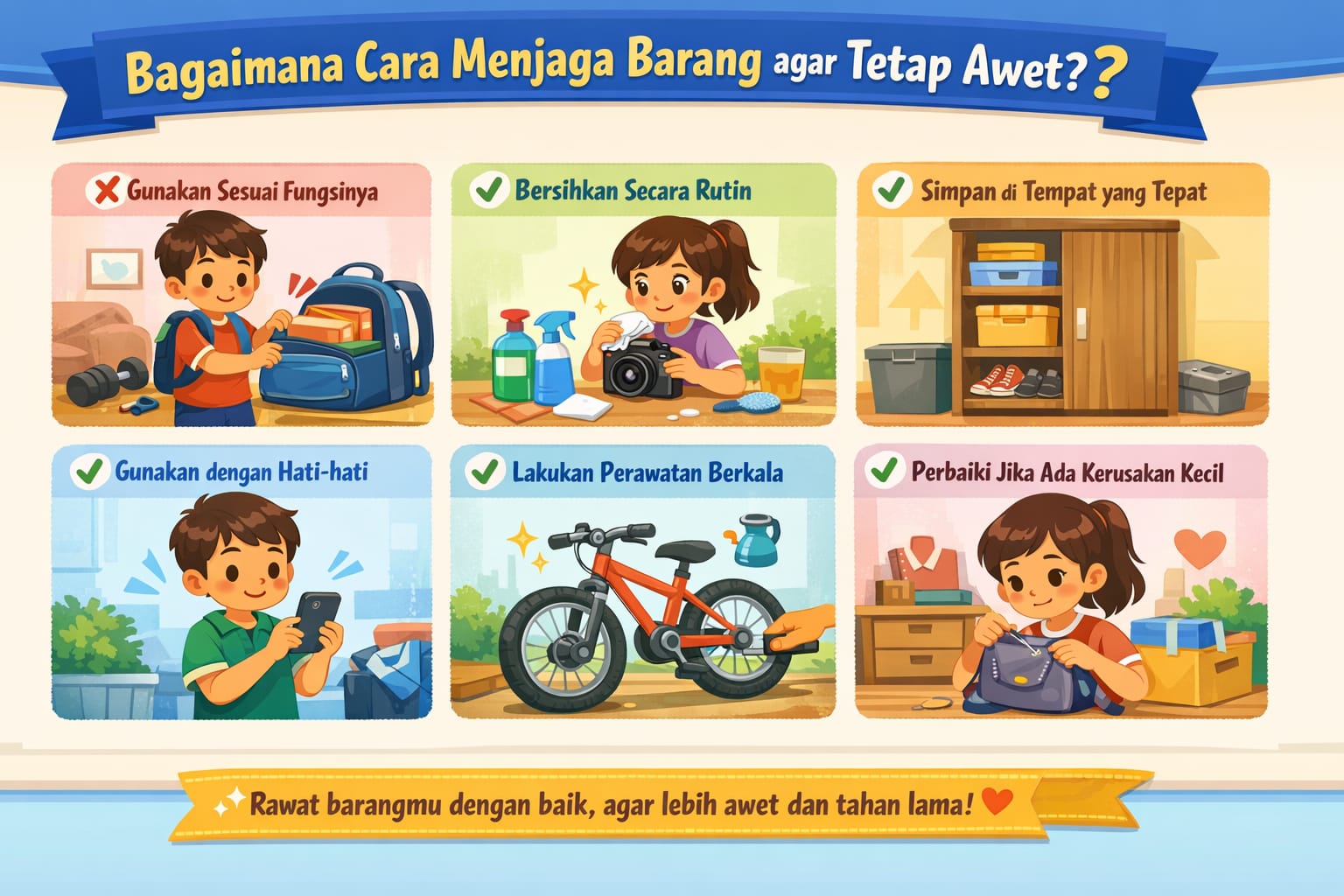 Bagaimana Cara Menjaga Barang agar Tetap Awet?