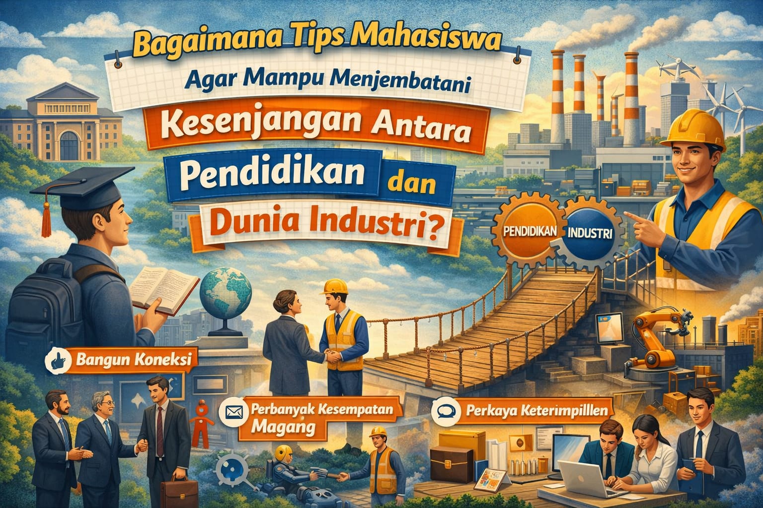 Bagaimana Tips Mahasiswa Agar Mampu Menjembatani Kesenjangan antara Pendidikan dan Dunia Industri?