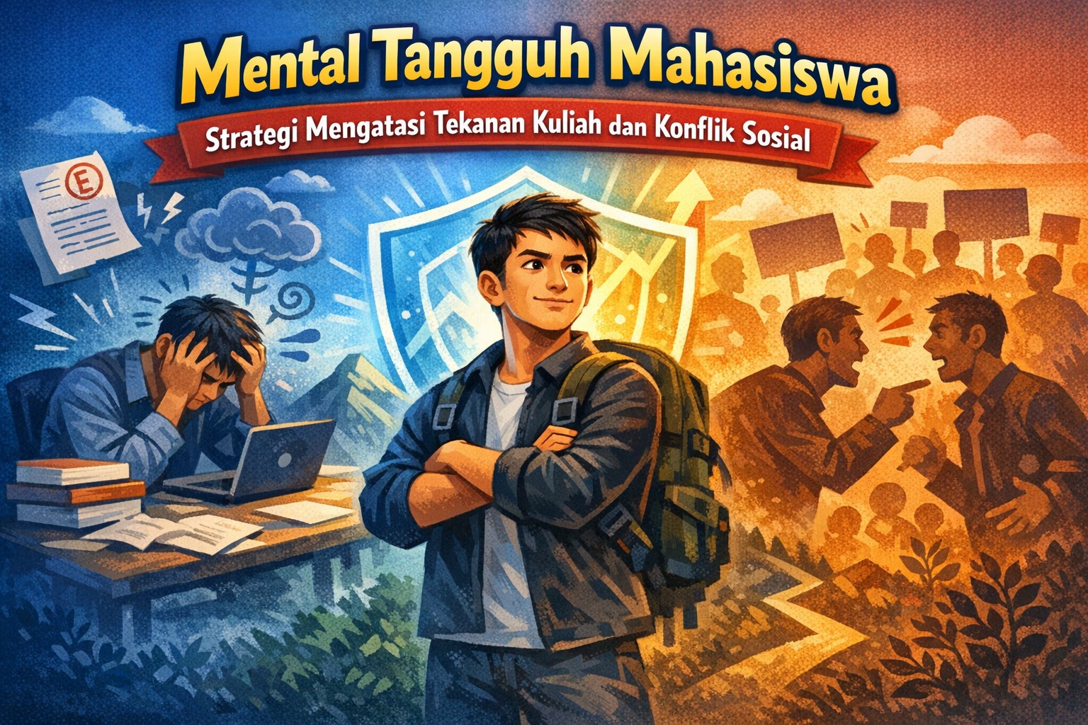 Mental Tangguh Mahasiswa Strategi Mengatasi Tekanan Kuliah dan Konflik Sosial