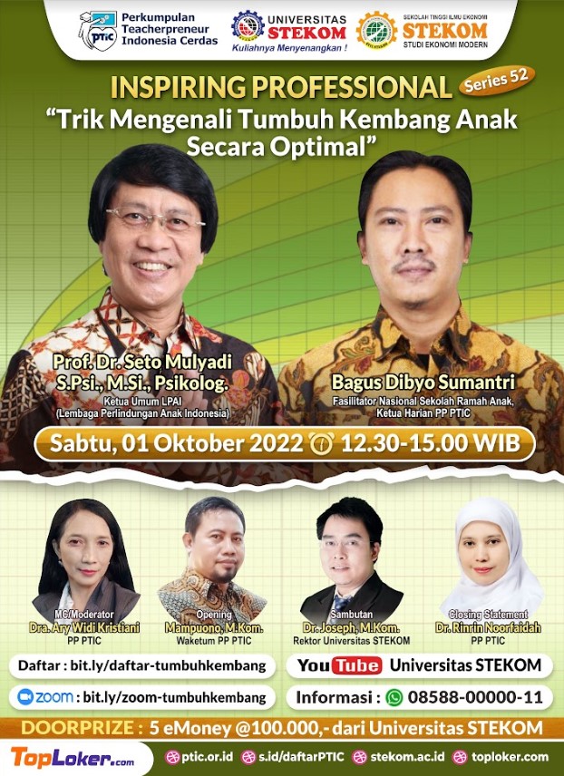INSPIRING PROFESSIONAL Trik Mengenali Tumbuh Kembang Anak Secara Optimal