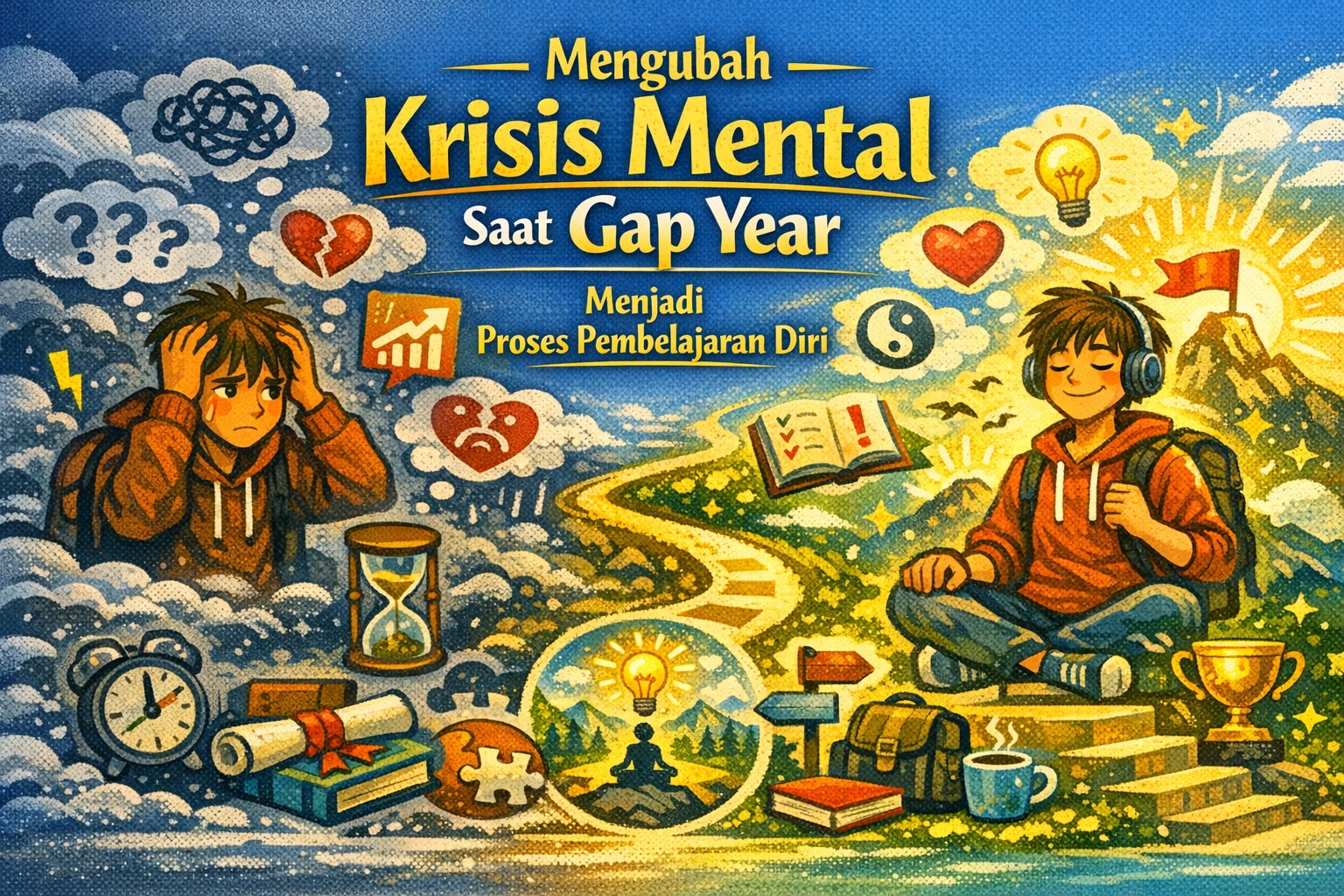 Mengubah Krisis Mental Saat Gap Year Menjadi Proses Pembelajaran Diri