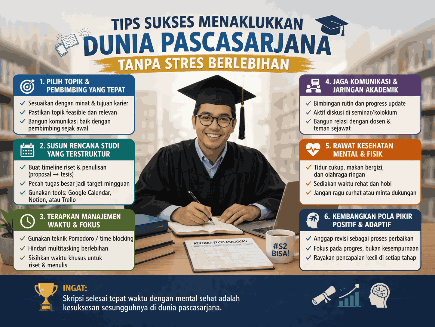 Tips Sukses Menaklukkan Dunia Pascasarjana Tanpa Stres Berlebihan