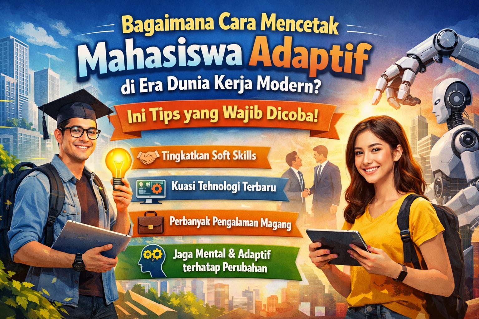 Bagaimana Cara Mencetak Mahasiswa Adaptif Di Era Dunia Kerja Modern? Ini Tips Yang Wajib Dicoba!