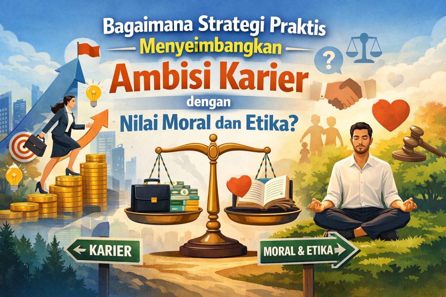 Bagaimana Strategi Praktis Menyeimbangkan Ambisi Karier dengan Nilai Moral dan Etika?
