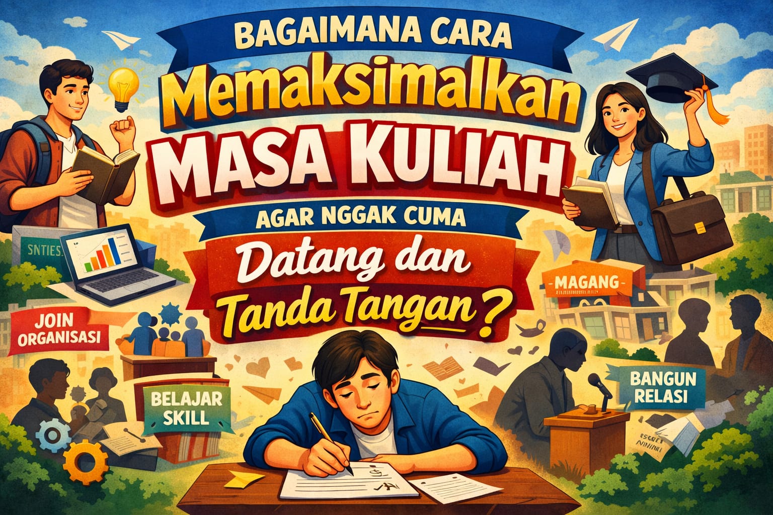 Bagaimana Cara Memaksimalkan Masa Kuliah Agar Nggak Cuma Datang dan Tanda Tangan?