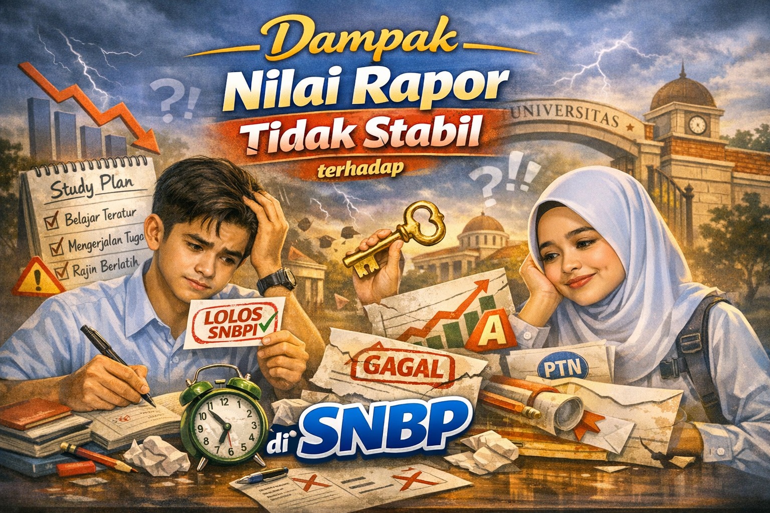 Dampak Nilai Raport Tidak Stabil terhadap SNBP