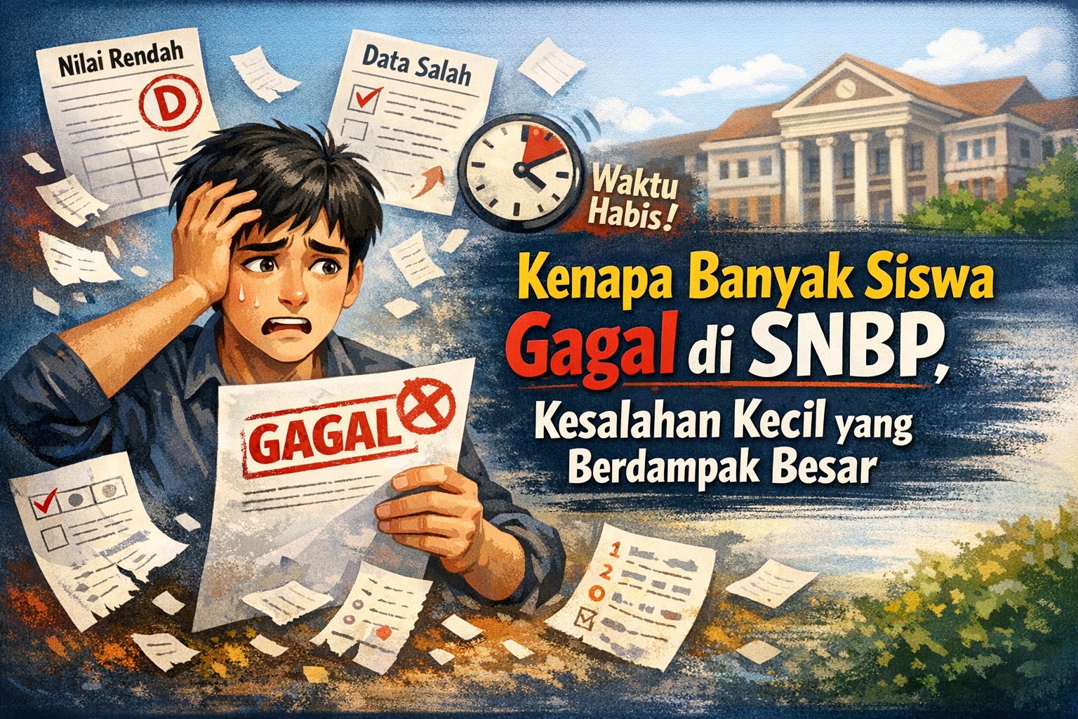 Kenapa Banyak Siswa Gagal di SNBP, Kesalahan Kecil yang Berdampak Besar