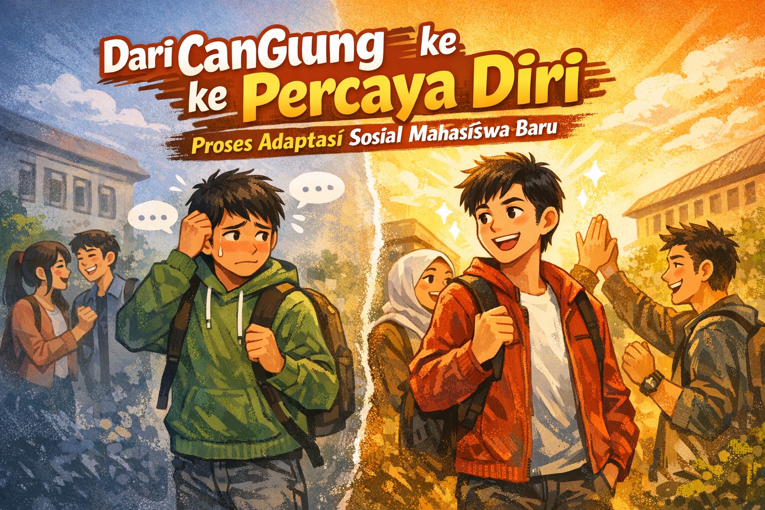 Dari Canggung ke Percaya Diri Proses Adaptasi Sosial Mahasiswa Baru