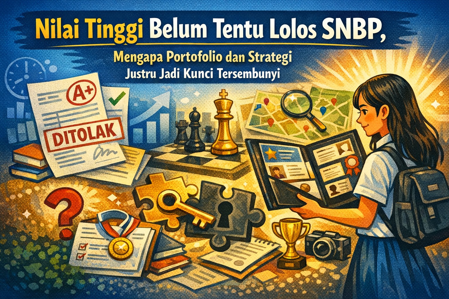 Nilai Tinggi Belum Tentu Lolos SNBP, Mengapa Portofolio dan Strategi Justru Jadi Kunci Tersembunyi