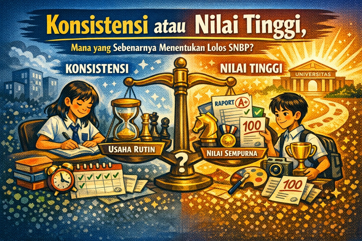 Konsistensi atau Nilai Tinggi, Mana yang Sebenarnya Menentukan Lolos SNBP