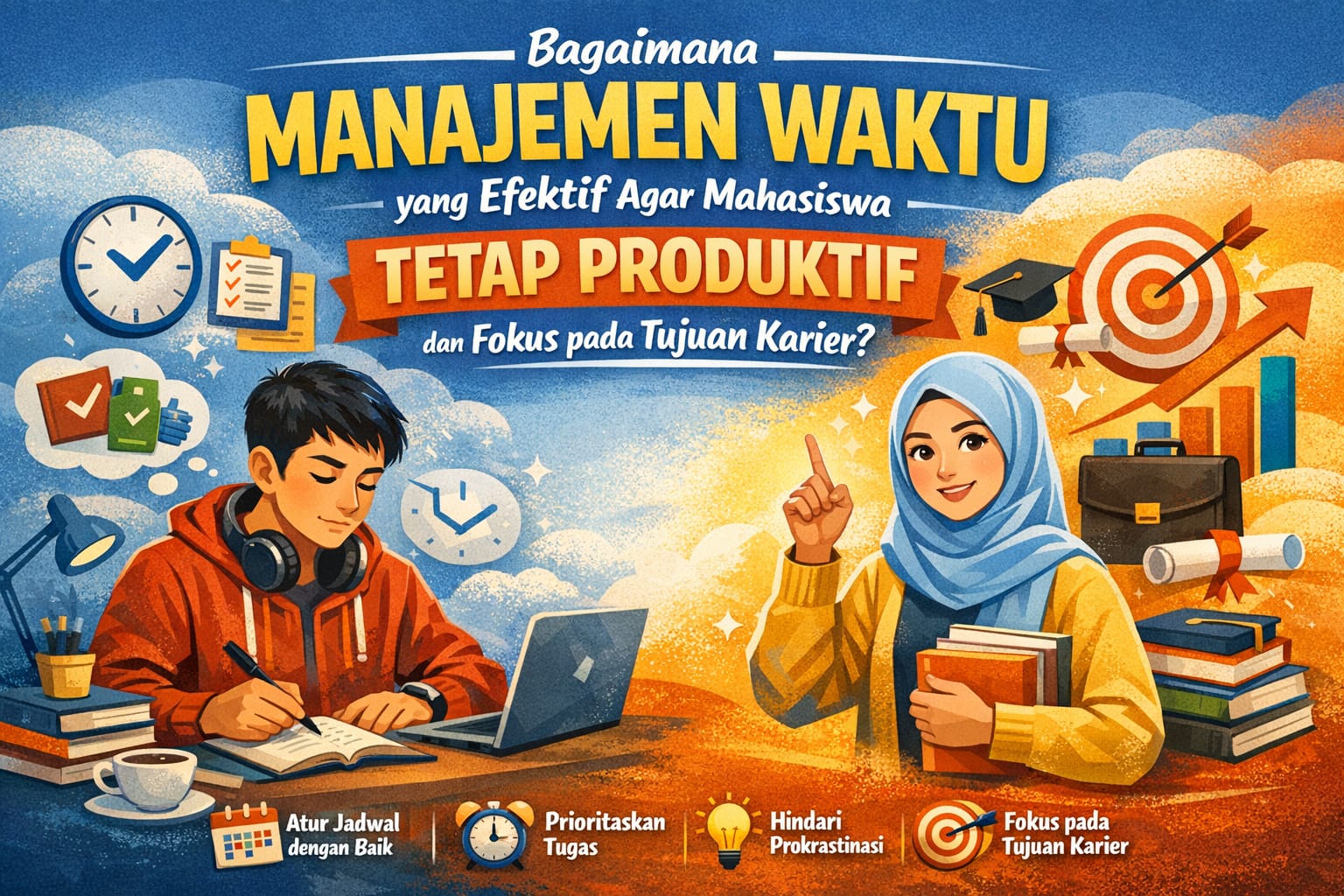 Bagaimana Manajemen Waktu yang Efektif Agar Mahasiswa Tetap Produktif dan Fokus pada Tujuan Karier?