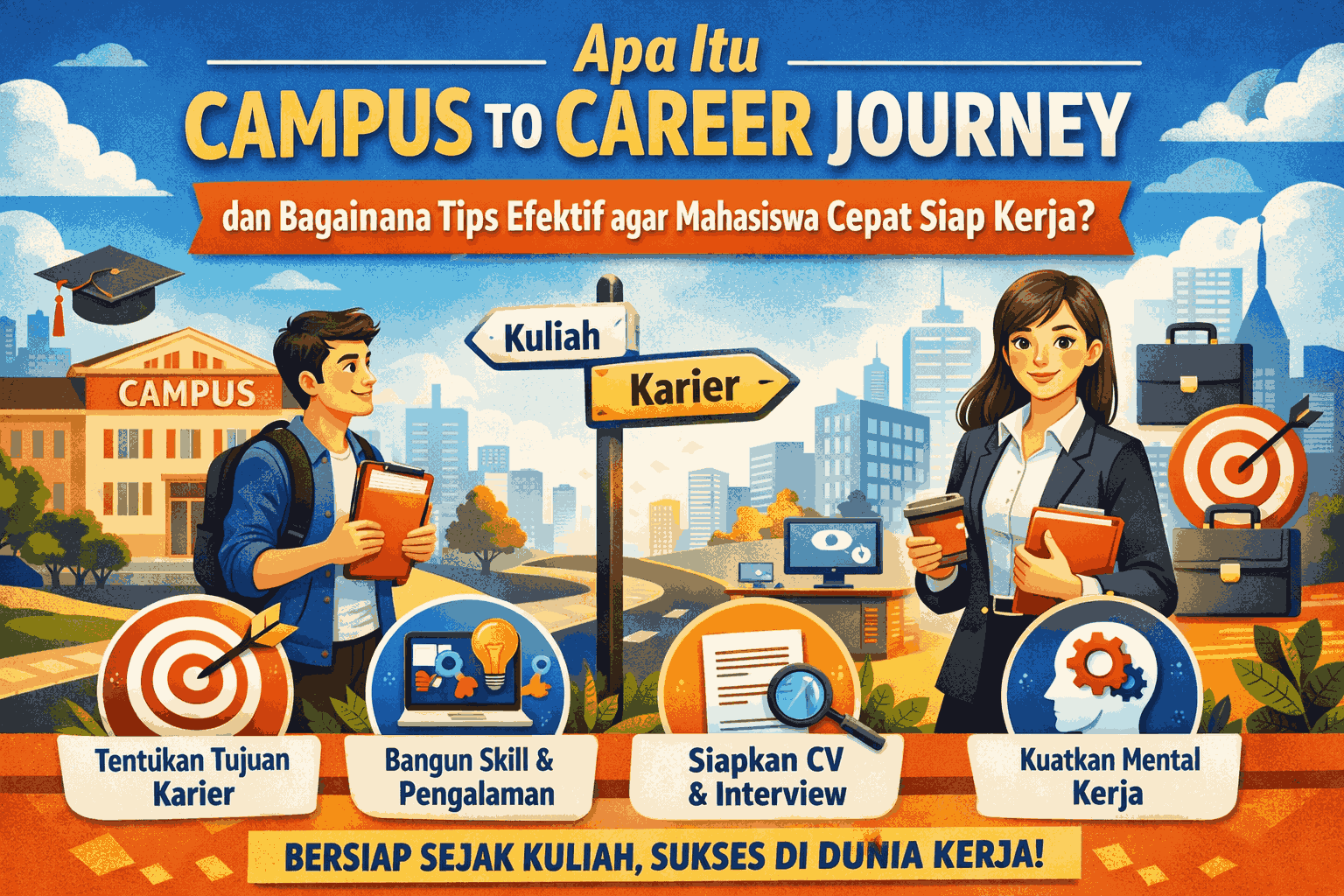 Apa Itu Campus to Career Journey dan Bagaimana Tips Efektif agar Mahasiswa Cepat Siap Kerja?