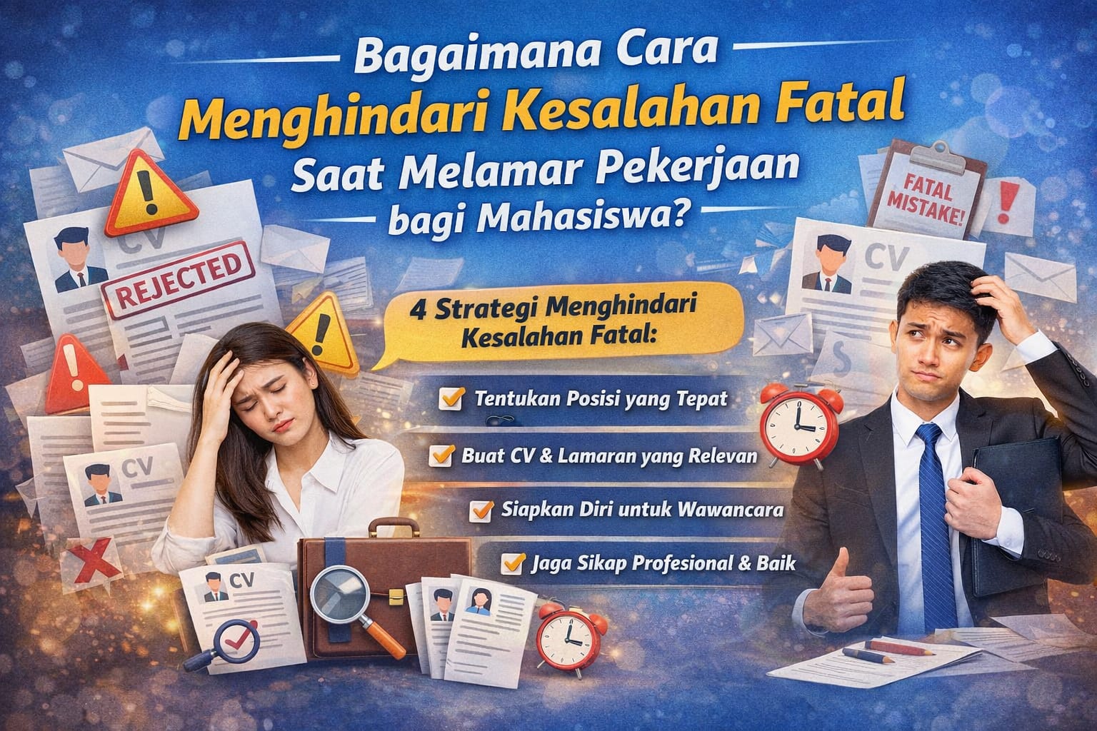 Bagaimana Cara Menghindari Kesalahan Fatal Saat Melamar Pekerjaan bagi Mahasiswa?