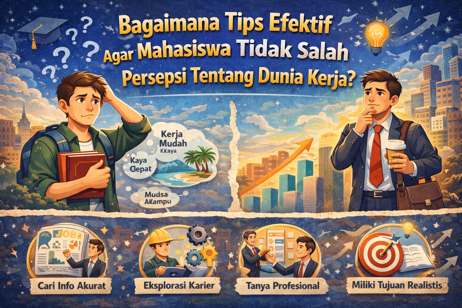 Bagaimana Tips Efektif Agar Mahasiswa Tidak Salah Persepsi tentang Dunia Kerja?