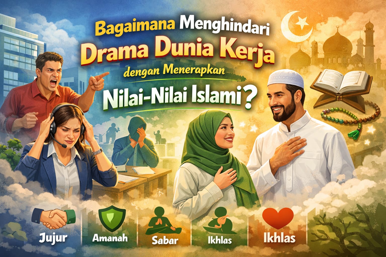 Bagaimana Menghindari Drama Dunia Kerja dengan Menerapkan Nilai-Nilai Islami?