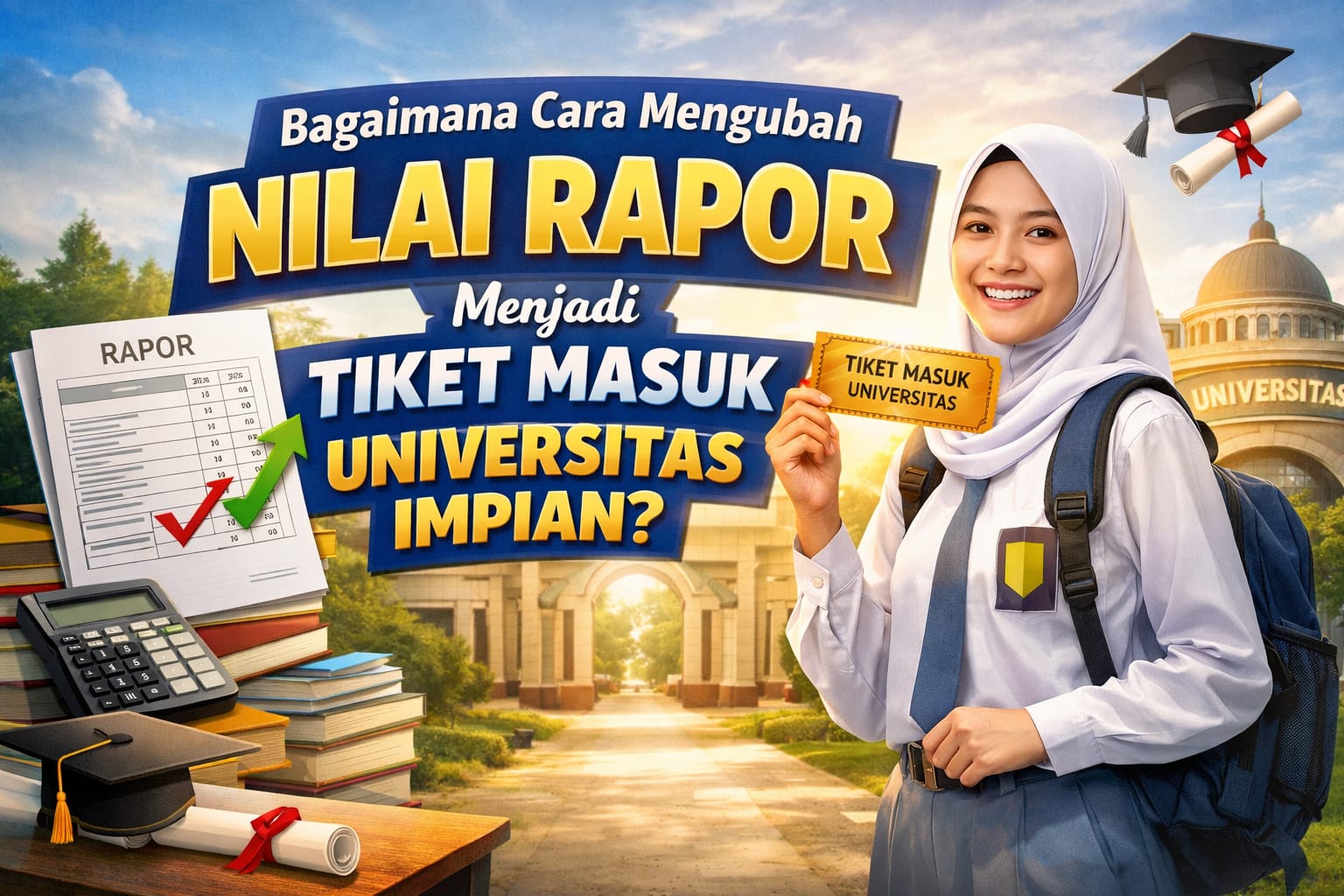 Bagaimana Cara Mengubah Nilai Rapor Menjadi Tiket Masuk Universitas Impian?