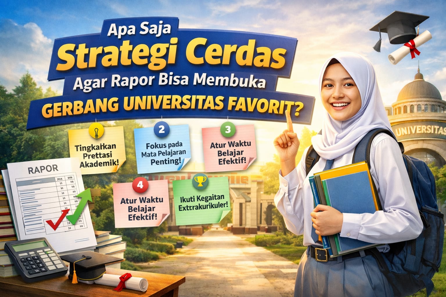 Apa Saja Strategi Cerdas Agar Rapor Bisa Membuka Gerbang Universitas Favorit?