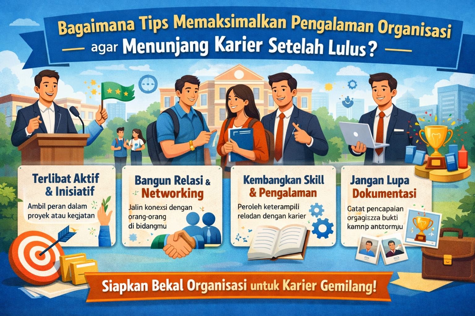 Bagaimana Tips Memaksimalkan Pengalaman Organisasi Agar Menunjang Karier Setelah Lulus?