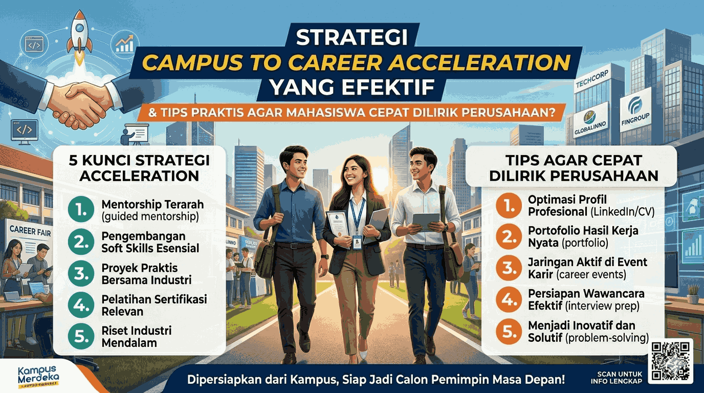 Bagaimana Strategi Campus to Career Acceleration yang Efektif dan Tips Praktis agar Mahasiswa Cepat Dilirik Perusahaan?