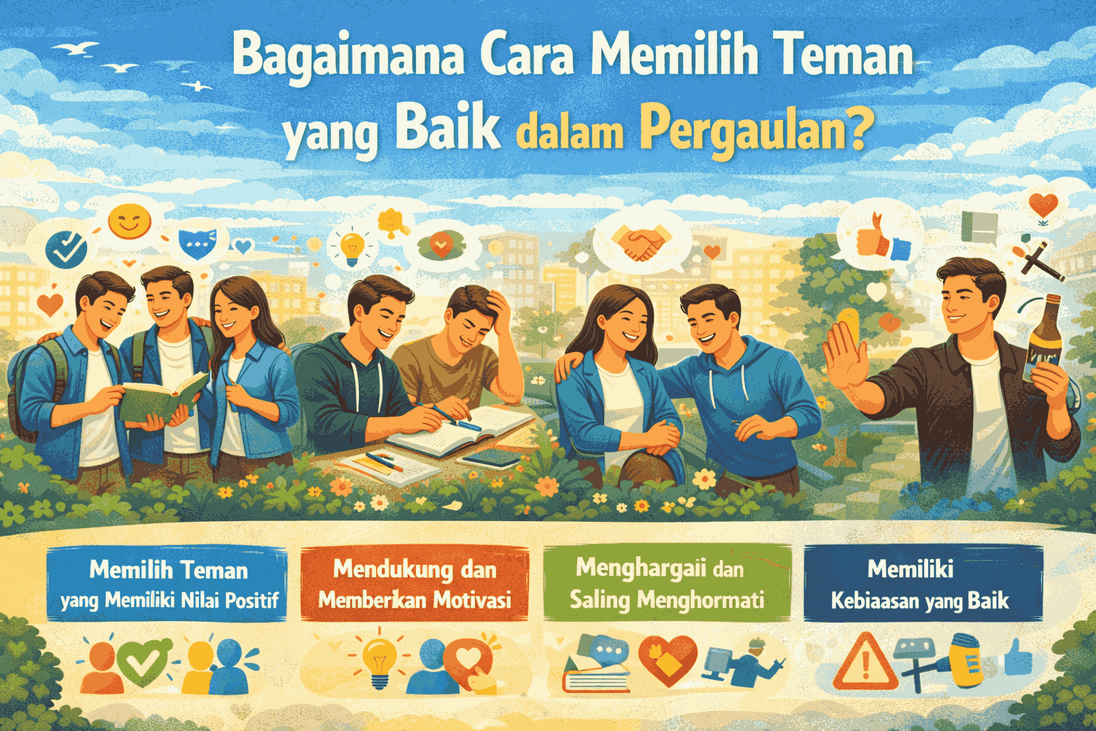 Bagaimana Cara Memilih Teman yang Baik dalam Pergaulan?