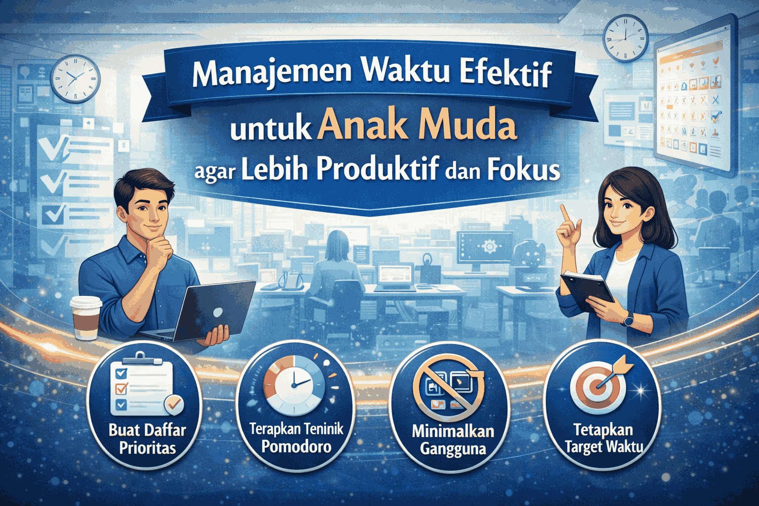 Manajemen Waktu Efektif untuk Anak Muda agar Lebih Produktif dan Fokus