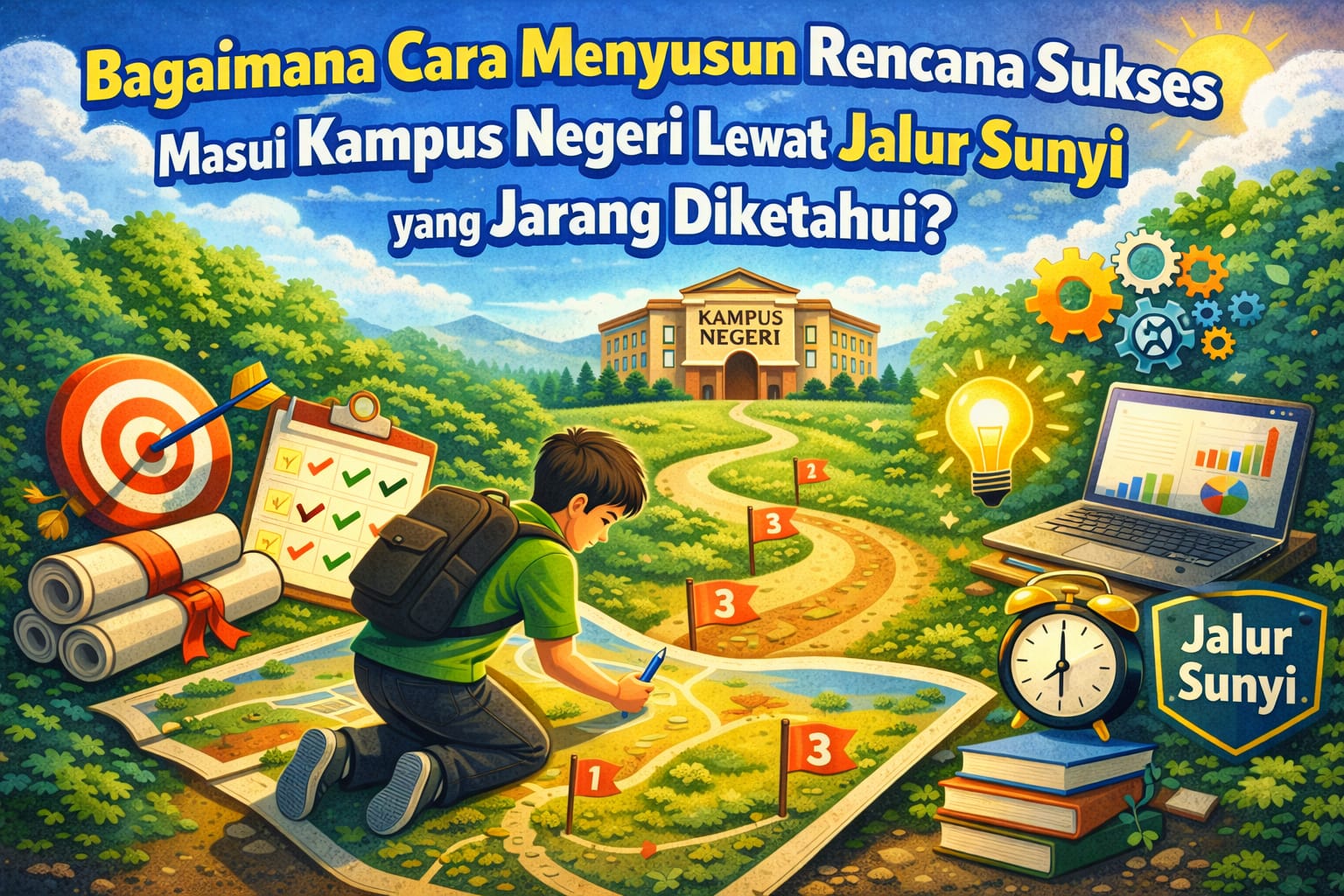 Bagaimana Cara Menyusun Rencana Sukses Masuk Kampus Negeri Lewat Jalur Sunyi Yang Jarang Diketahui?