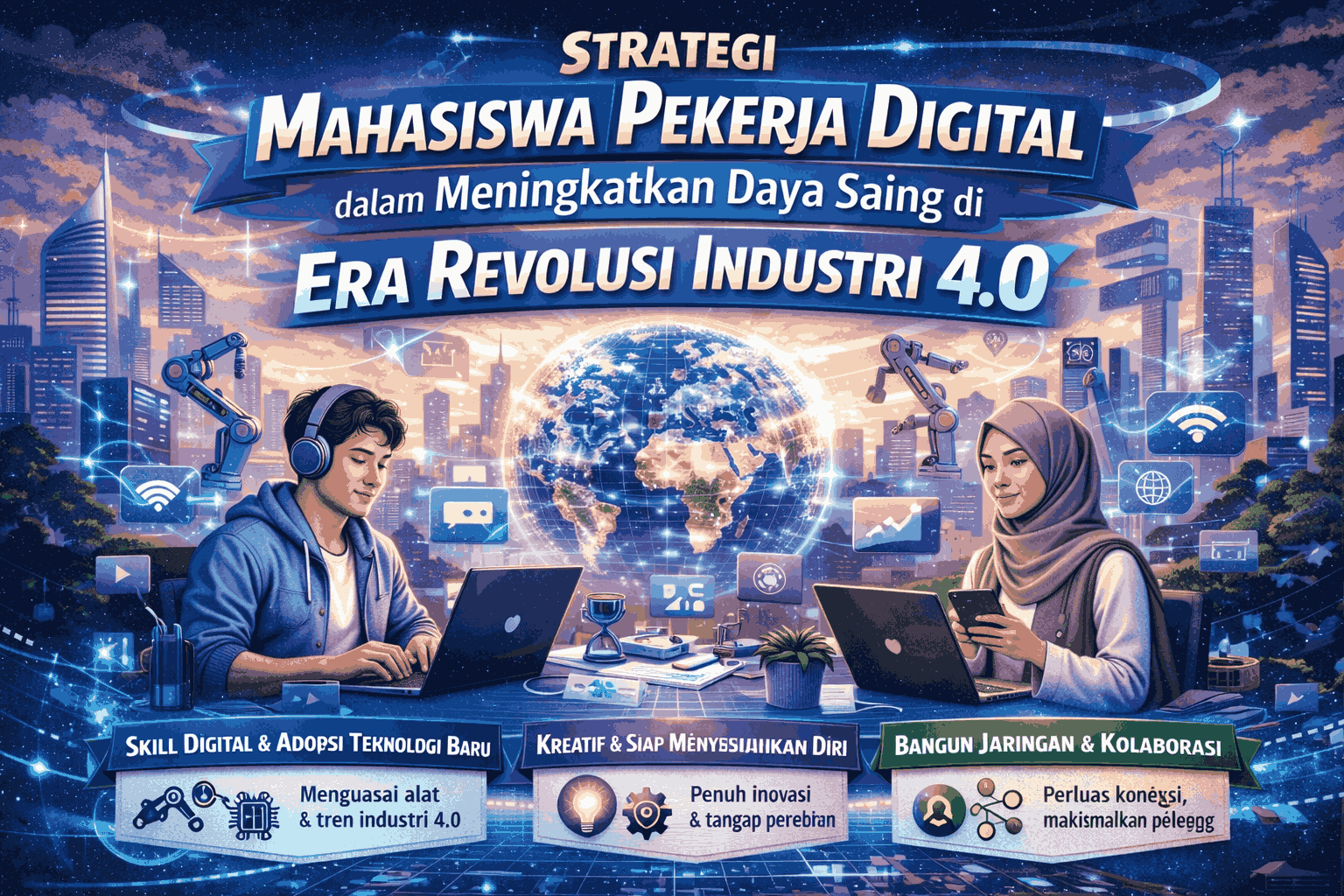 Strategi Mahasiswa Pekerja Digital dalam Meningkatkan Daya Saing di Era Revolusi Industri 4.0